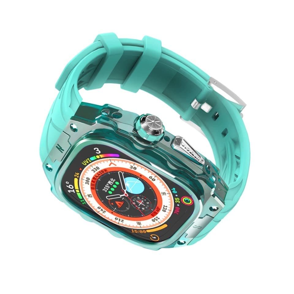 Ремешок для часов Wepro, совместимость с Apple, жидкий силиконовый материал