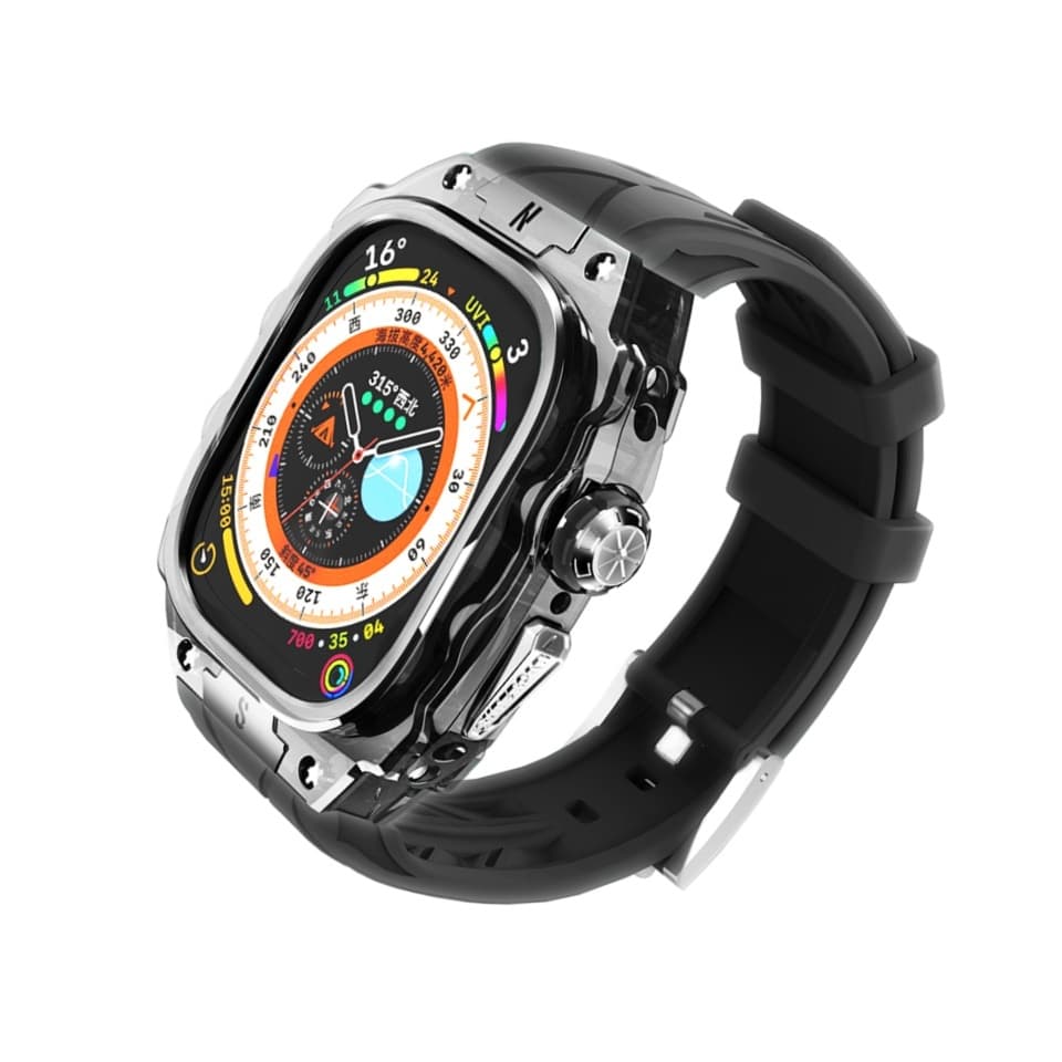 Ремешок для часов Wepro, совместимость с Apple, жидкий силиконовый материал