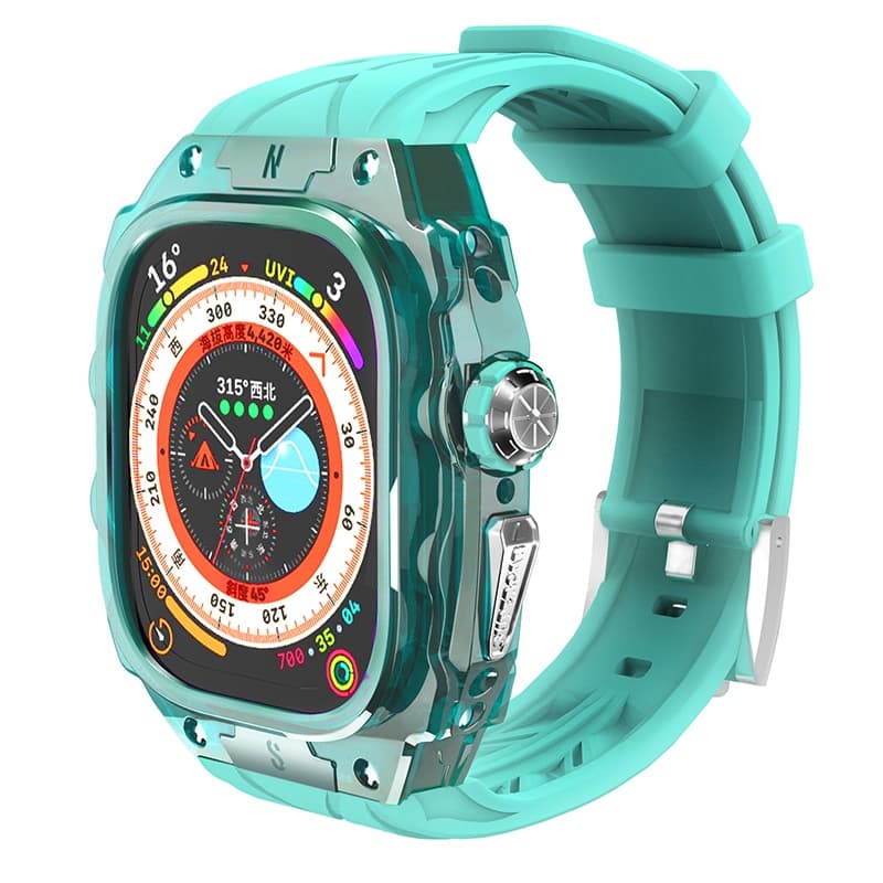 Ремешок для часов Wepro, совместимость с Apple, жидкий силиконовый материал