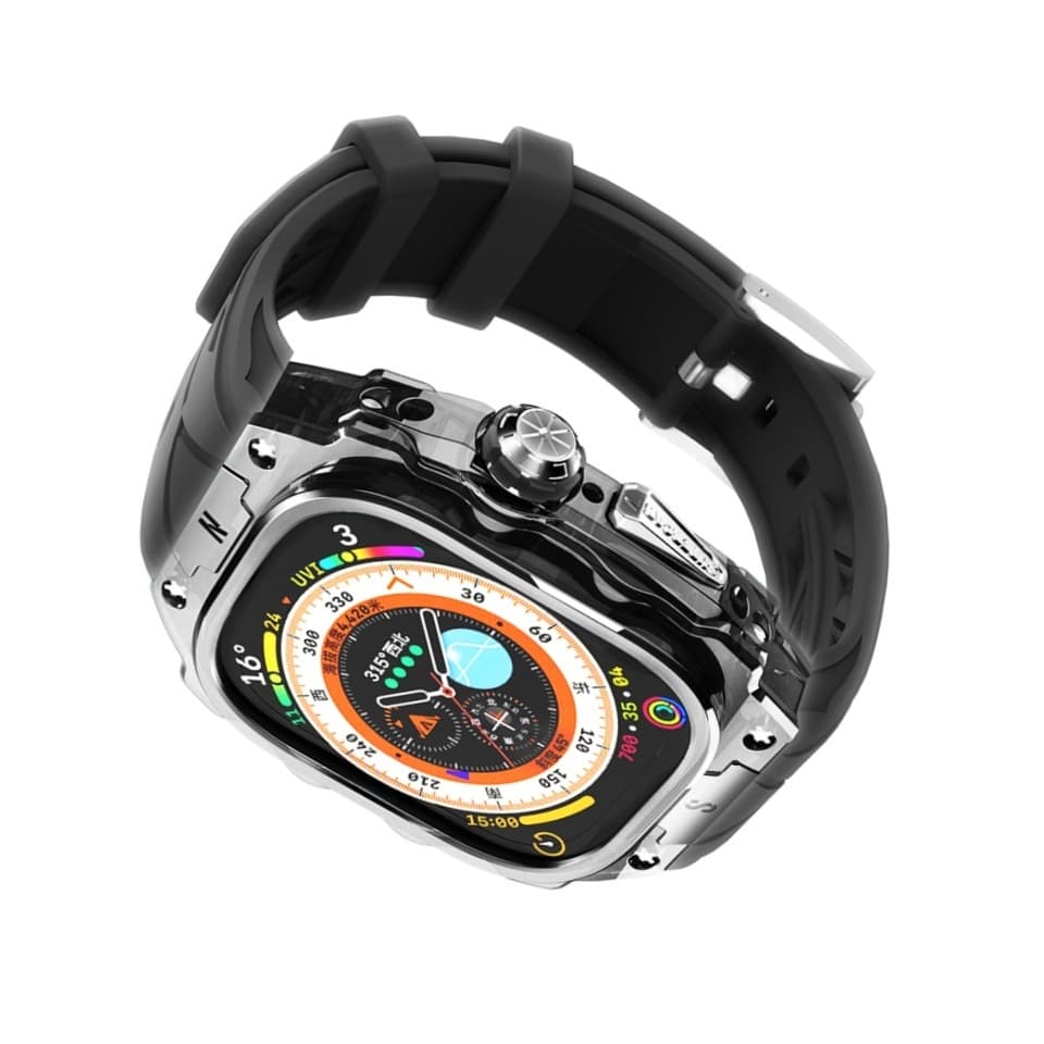 Ремешок для часов Wepro, совместимость с Apple, жидкий силиконовый материал