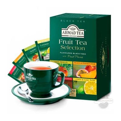 Чай черный Ahmad Tea "Fruit Tea Selection" с ароматом фруктов в пакетиках, (20 шт) 40 г