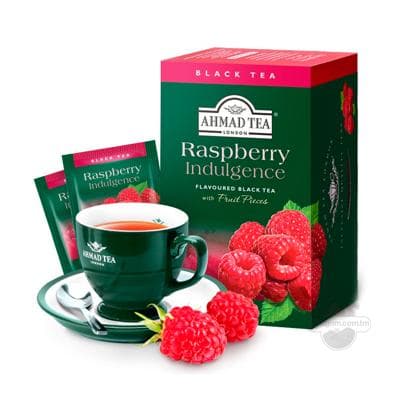 Чай черный Ahmad Tea "Raspberry Indulgence" с ароматом малины в пакетиках, (20 шт) 40 г