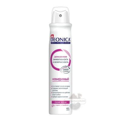 Antiperspirant Deonica "Görünmeýän", 200 ml