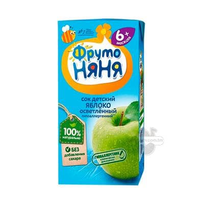 Kiçi ýaşly çagalar üçin alma şiresi ФрутоНяня, 200 ml