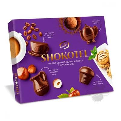 Şokoladly süýjüler toplumy Konti "Shokotel" naçinkaly, 185 gr