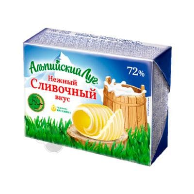 Margarin "Альпийский Луг" kremli tagam, Halal, 72%,  200 gr
