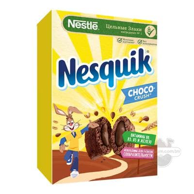 Злаковые подушечки с шоколадный начинкой Nesquik "Choco-crush", 220 г