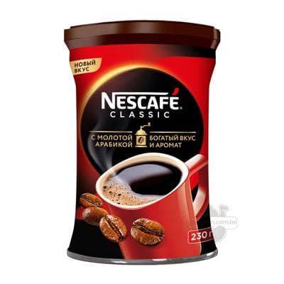 Kofe Nescafe classic owradylan arabikaly, 230 gr