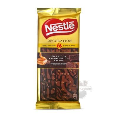 Nestle "Decoration" karamelly braun tagamly ajy we süýtli şokolad, 80 gr