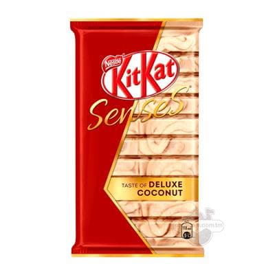 Ak şokoladly wafli KitKat Senses "Deluxe Coconut", 112 gr