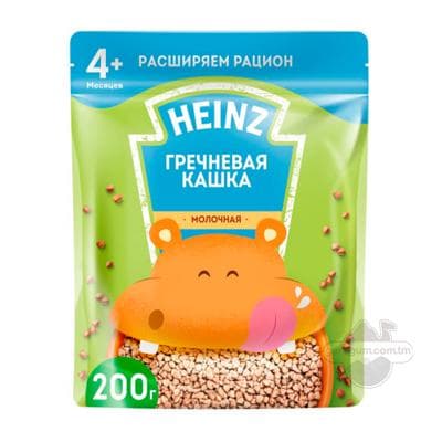 Каша Heinz "Я расту" молочная гречневая с Омега 3 (с 4 месяцев), 200 г