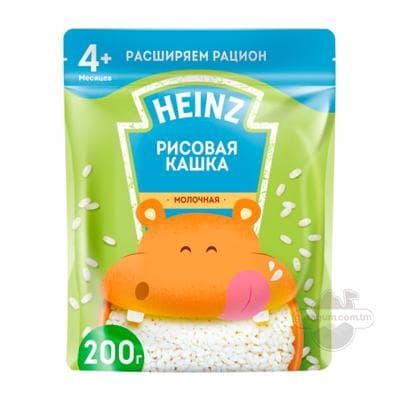 Каша Heinz "Я пробую" молочная рисовая (с 4 месяцев), 180 г