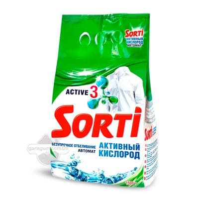 Kir ýuwujy soda Sorti "Активный кислород" awtomat, 1500 gr