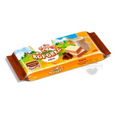 Wafli Рот Фронт "Коровка" şokolad naçinkaly, 300 gr