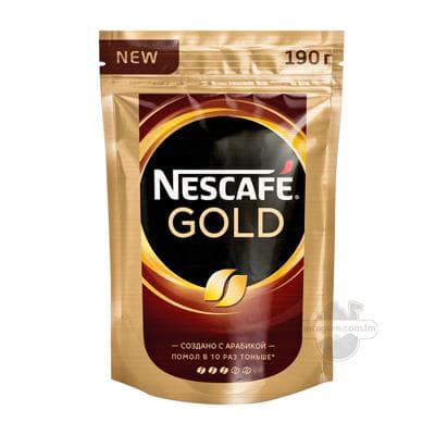 Кофе Nescafe Gold, пакет 190 гр