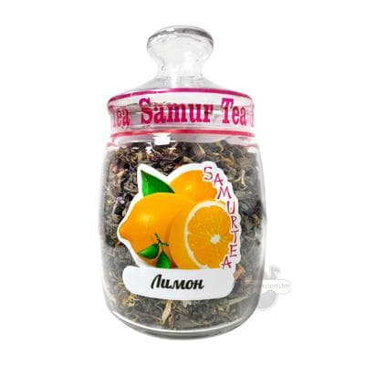 Gök çaý "Samur tea" limon tagamly,  200 gr
