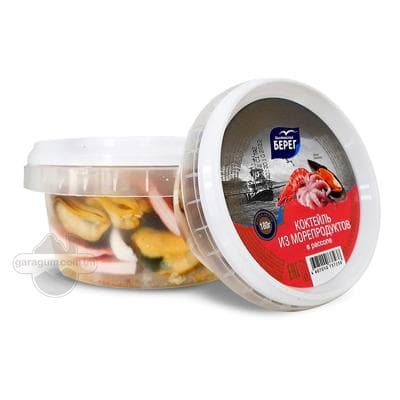 Deňiz önümlerinden edilen duzly kokteýl "Балтийский берег", 180 gr