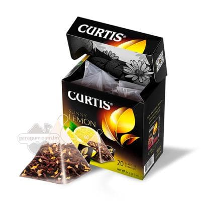 Gara çaý Curtis "Sunny Lemon" limon tagamly, 34 gr (20 paket)