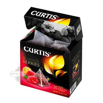 Miweli otly çaý  Curtis "Summer Berries" malina we itburun, 1.7 gr (20 paket)