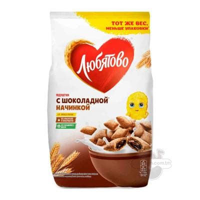 Taýýar ertirlik Любятово şokolad naçinkaly ýassyjaklar, 220 gr