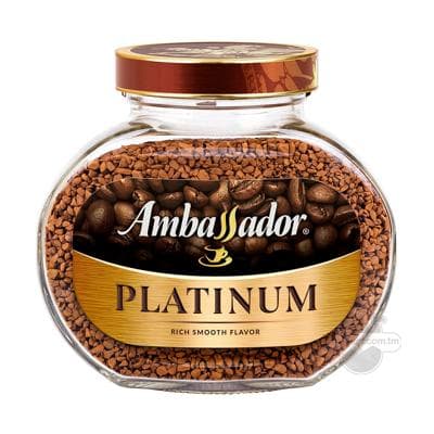 Кофе Ambassador "PLatinum", стеклянная банка 190 г