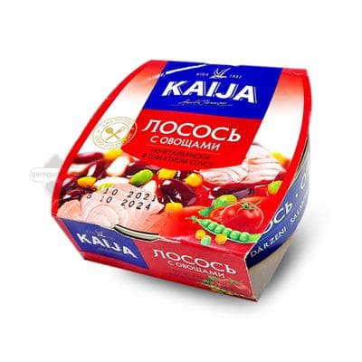 Losos gök-önümli italýança "KAIJA" tomat sously, 220 gr