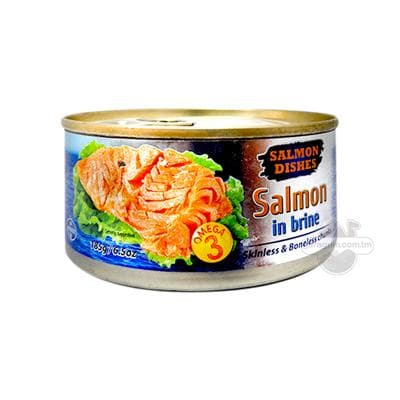 Losos "Salmon dishes" natural, 185 gr