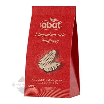 Duzly ak günebakar çigidi Abat "Maşgalam üçin naýbaşy" gowurlan, 500 gr