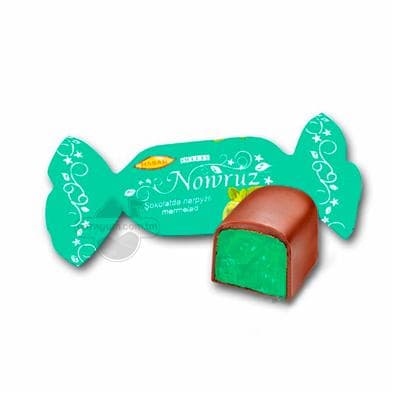 Конфеты глазированные шоколадом HASAR "Nowruz" мятный мармелад в шоколаде, 250 г (±15 г)