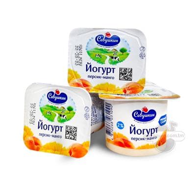 Ýogurt "Савушкин" 2% erik-mango, 120 gr