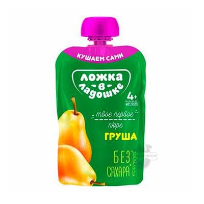 Pýure Ложка в ладошке armyt (6 aýdan başlap), 90 gr