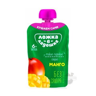 Pýure Ложка в ладошке mango (6 aýdan başlap), 90 gr