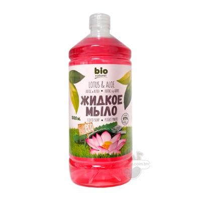 Suwuk sabyny "Bio naturell" Lotos we aloe, 1000 ml