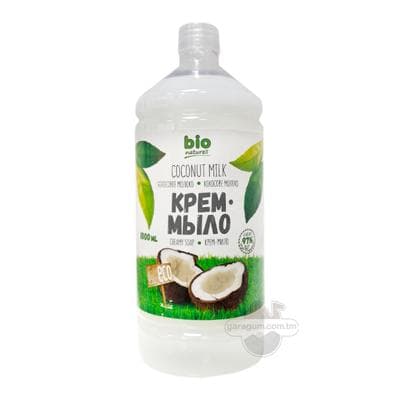 Krem sabyny "Bio naturell" Kokos süýdi, 1000 ml