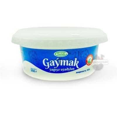 Gaýmak ýagsyz uýadylan "Ýazlak" 10% 250gr