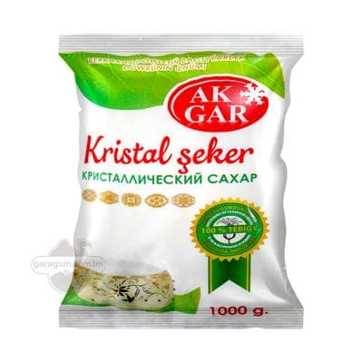 Белый сахар Ak Gar "Кристаллический сахар", 1 кг