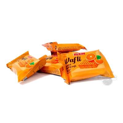 Pyrtykal tagamly huruşly wafli Hekim, 500 gr (±30 gr)