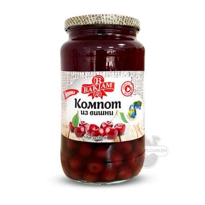 Компот "Bakjam" из вишни, 1000 мл