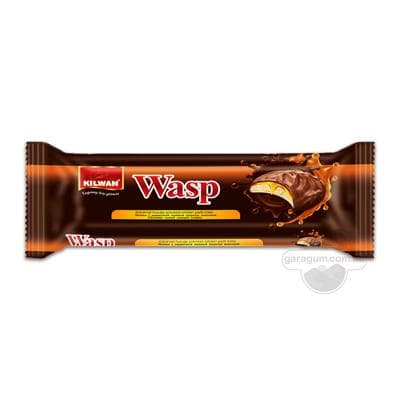 Kilwan "Wasp" Şokolad örtülip, köke owuntygy sepilen karamel huruşly petir köke, 72 gr