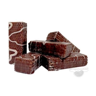Şokolad örtükli kakao huruşly wafli  "Şirin ada", 500 gr (±15 gr)