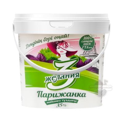 Maýonez sousy "3 желания" Парижанка 35%, 800 gr