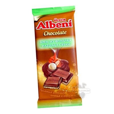 Şokolad Ülker "Albeni", funduk kremli, 85 gr