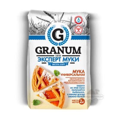 Мука Granum экстра-сорт «УНИВЕРСАЛЬНАЯ», 2 кг