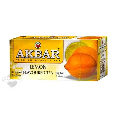 Akbar limonly gara çaý, haltajykly, 40 gr (2 gr x20 sany)