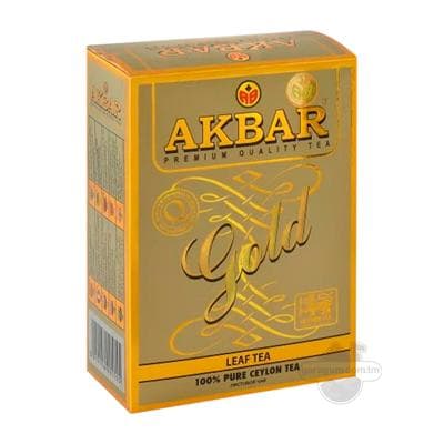 Akbar Gold ýaprakly gara çaý, 250 gr