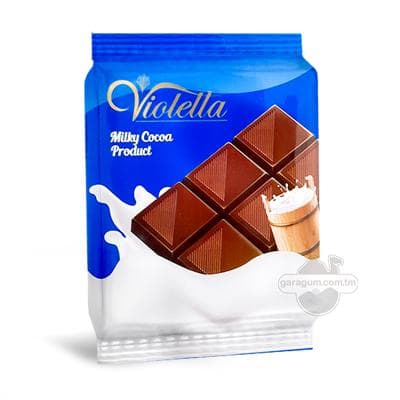 Şokolad "Violetta" süýtli plitka, 55 gr