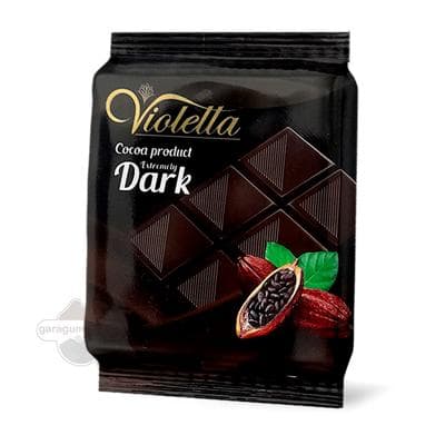 Şokolad "Violetta" dark plitka, 55 gr