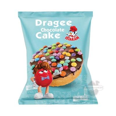 Keks Istaram "Drage chocolate cake" draže we şokolad örtükli, 55 gr