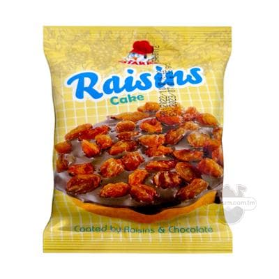 Кекс Istaram "Raisins" покрытый изюмом и шоколадом, 55 г