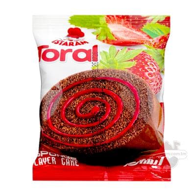 Şokoladly mini-rulet Istaram "Toral" kakao we ýertudana kremli, 60 gr